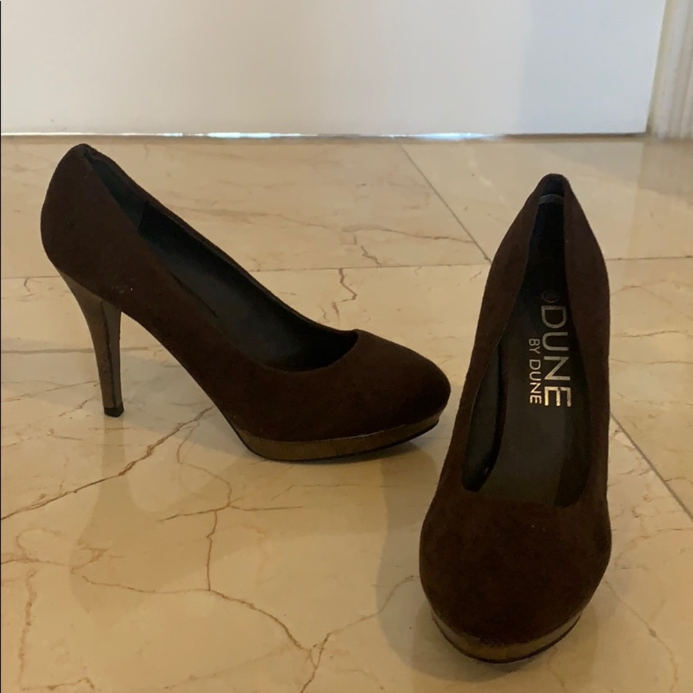 Never worn heels brown US7.5/8 eu39